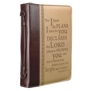 I Know The Plans Bible Cover (Extra Large)