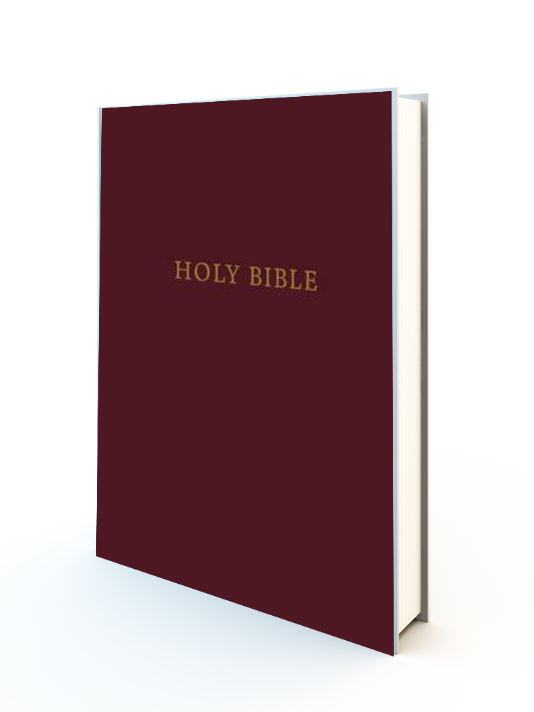 KJV Large Print Pew Bible (Comfort Print)-Burgundy Hardcover