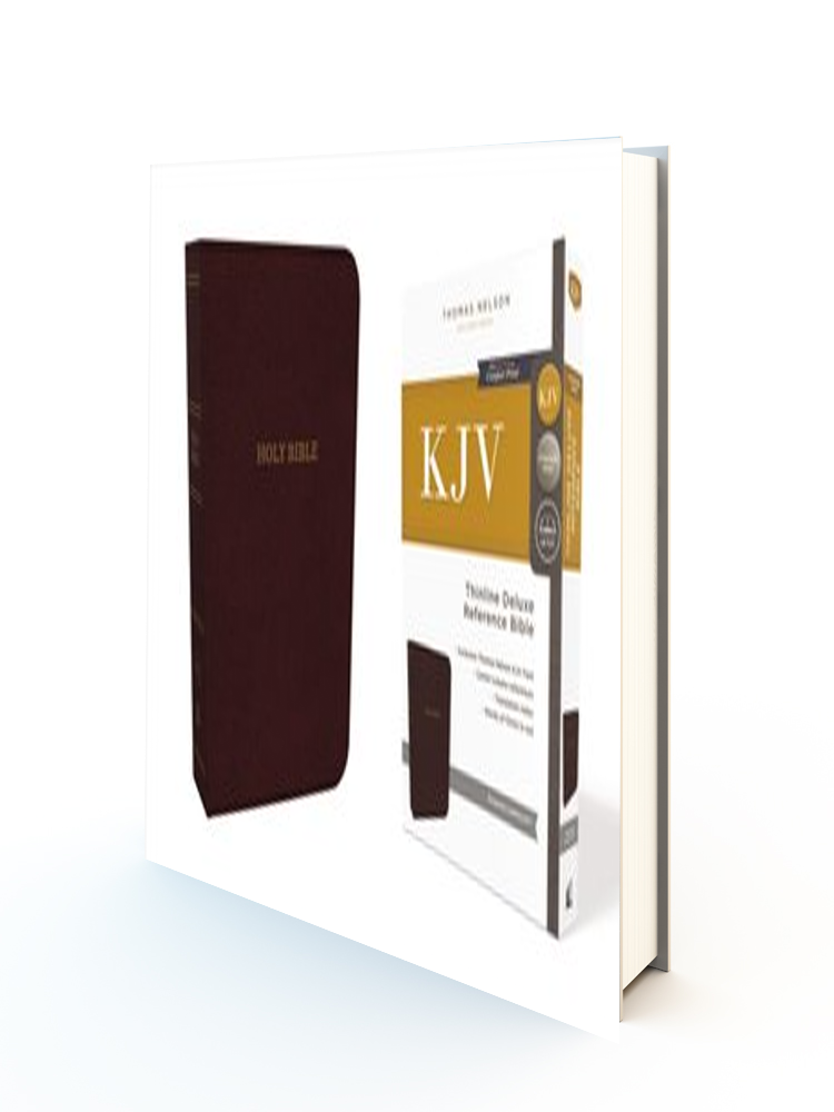 KJV Thinline Reference Bible (Comfort Print)-Burgundy Bonded Leather Indexed
