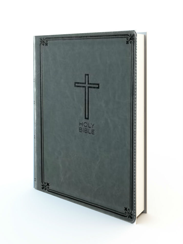 Deluxe Gift Bible - NKJV Gray Leathersoft - Redemption Store