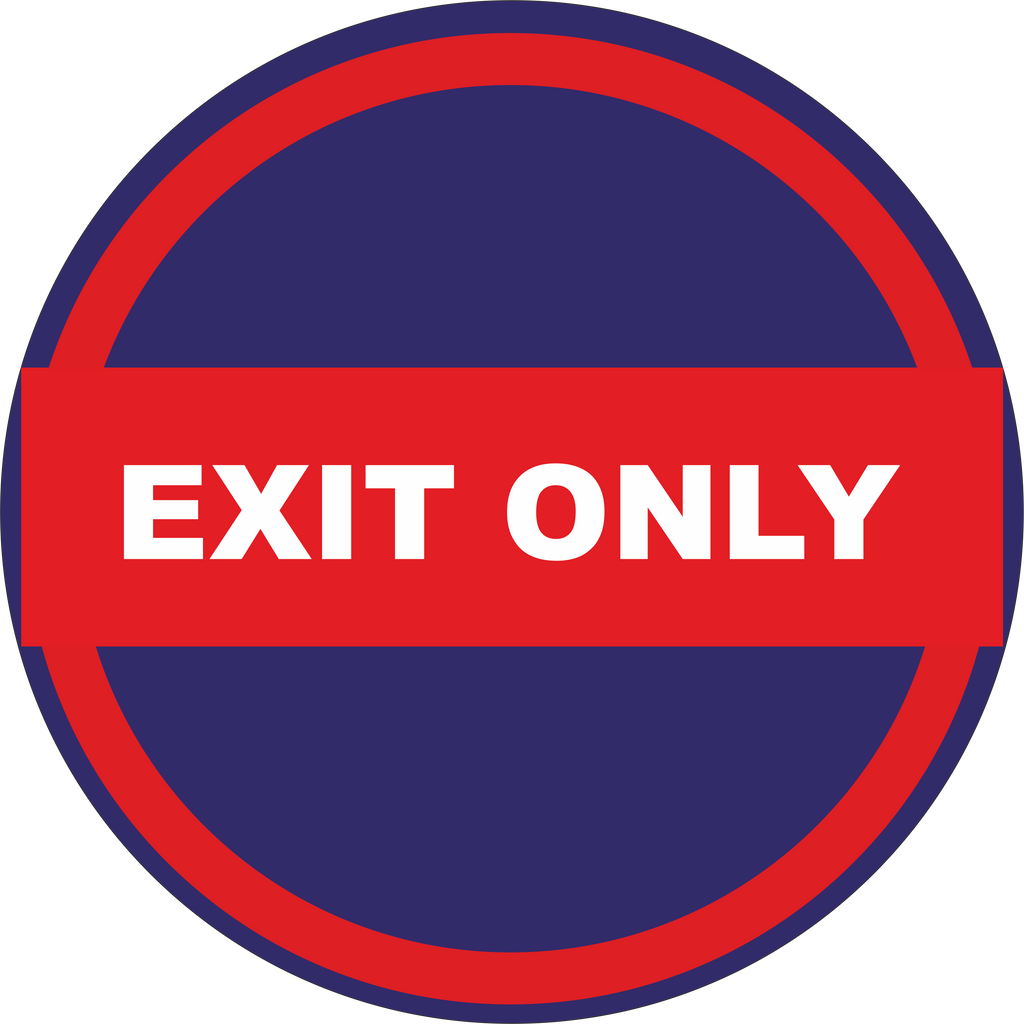 Directional Sign - Exit Only