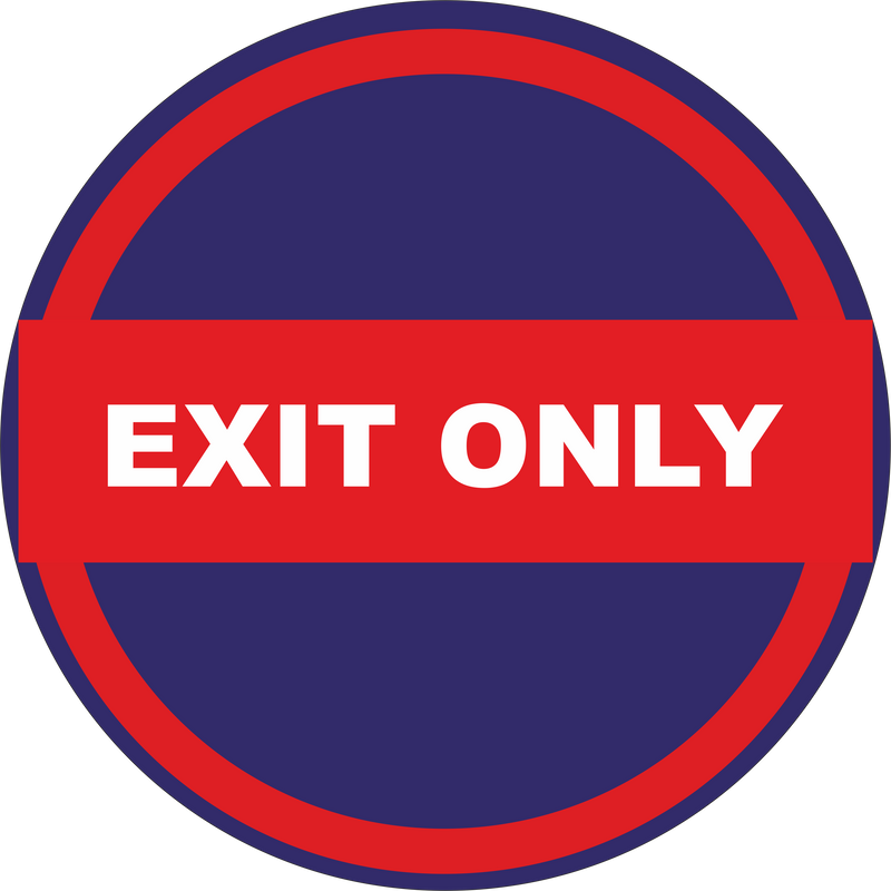 Directional Sign - Exit Only