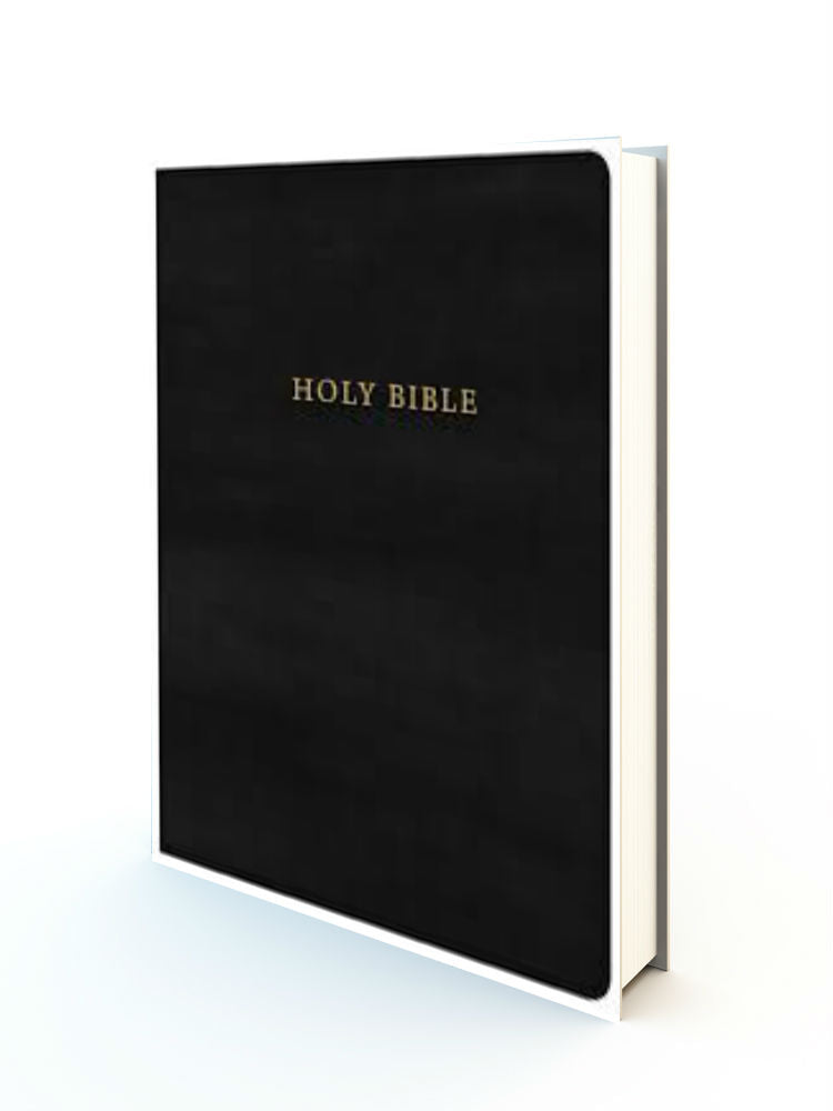KJV Super Giant Print Reference Bible (Comfort Print)-Black Leatherflex - Redemption Store