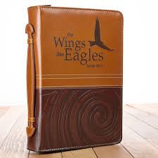 On Eagles Wings Bible Cover (Large) - Redemption Store