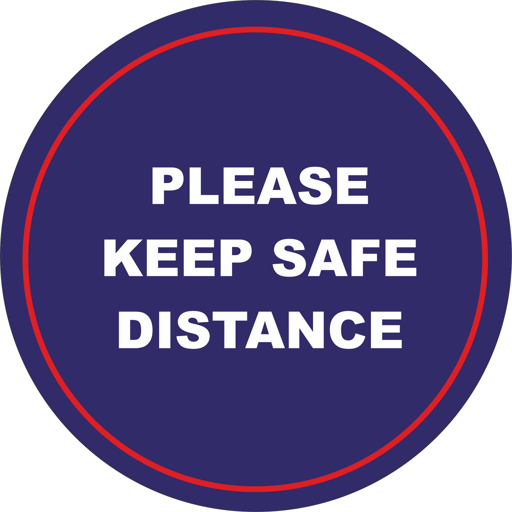 Directional Sign - Safe Distance 2