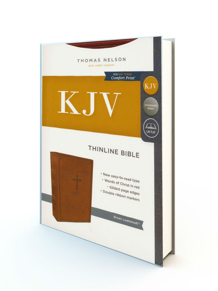 Thinline Bible - KJV Brown Leathersoft - Redemption Store